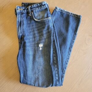 Lee High Rise Straight Leg Ankle Jeans